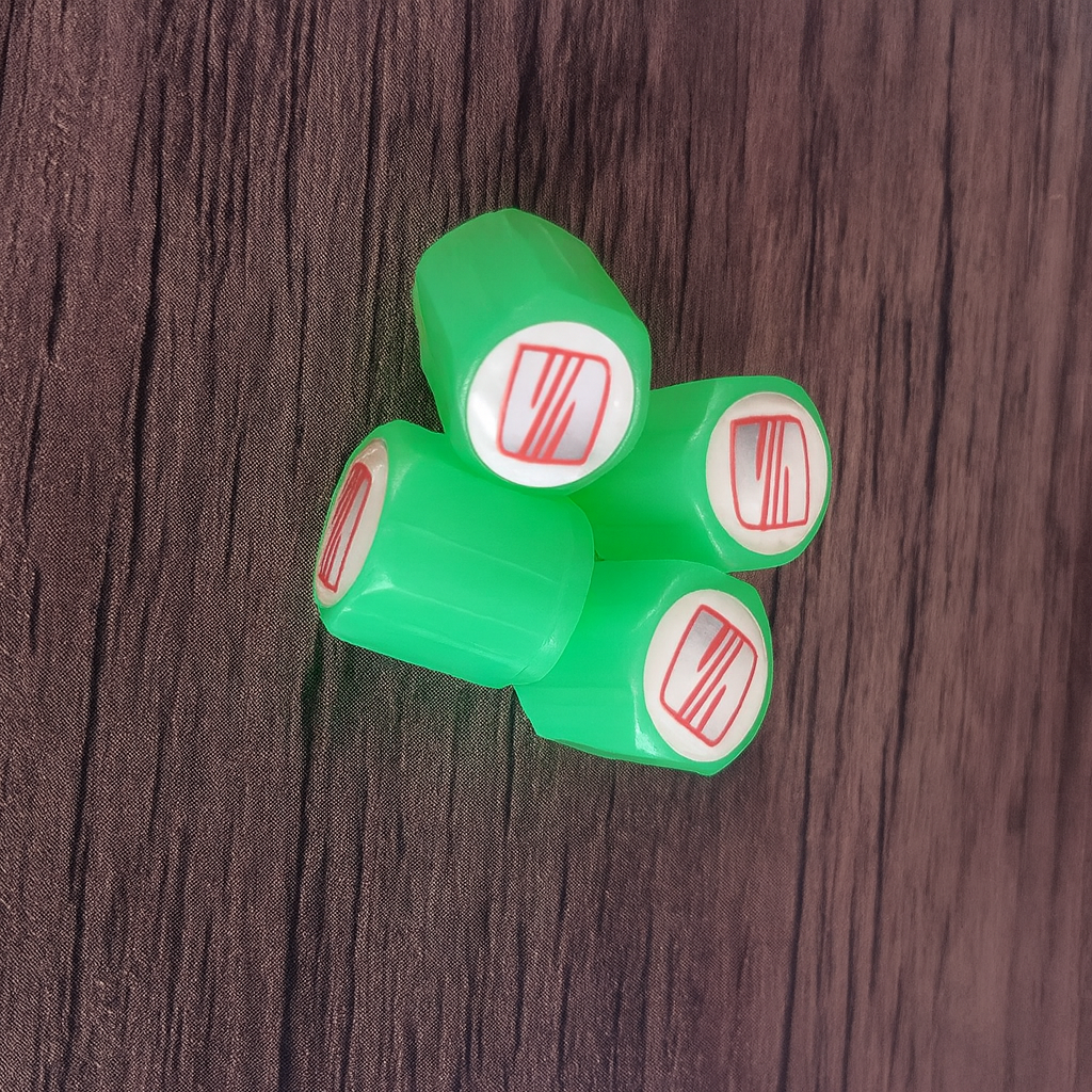 Sada 4 Fosforeskujících Krytek Na Kola S Logem