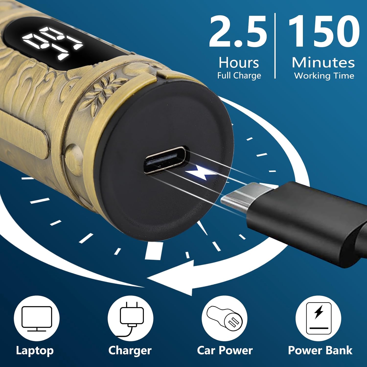 Profesionální Zastřihovač Vlasů Vintage T9