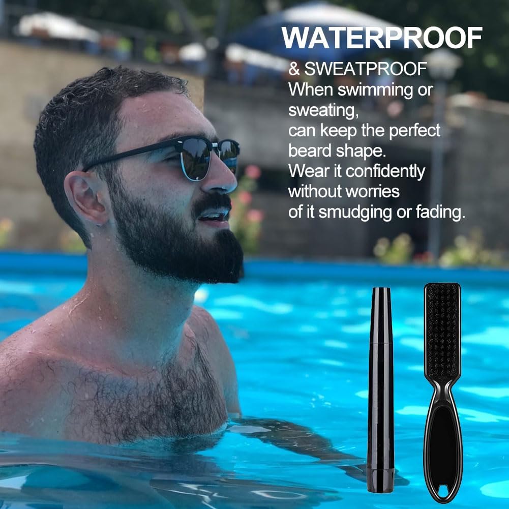 Sada tužka + kartáček na vousy, vyplnění mezer, voděodolný