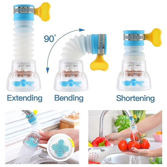 5v1 teleskopická hlavice na kohoutek, otočná o 360°