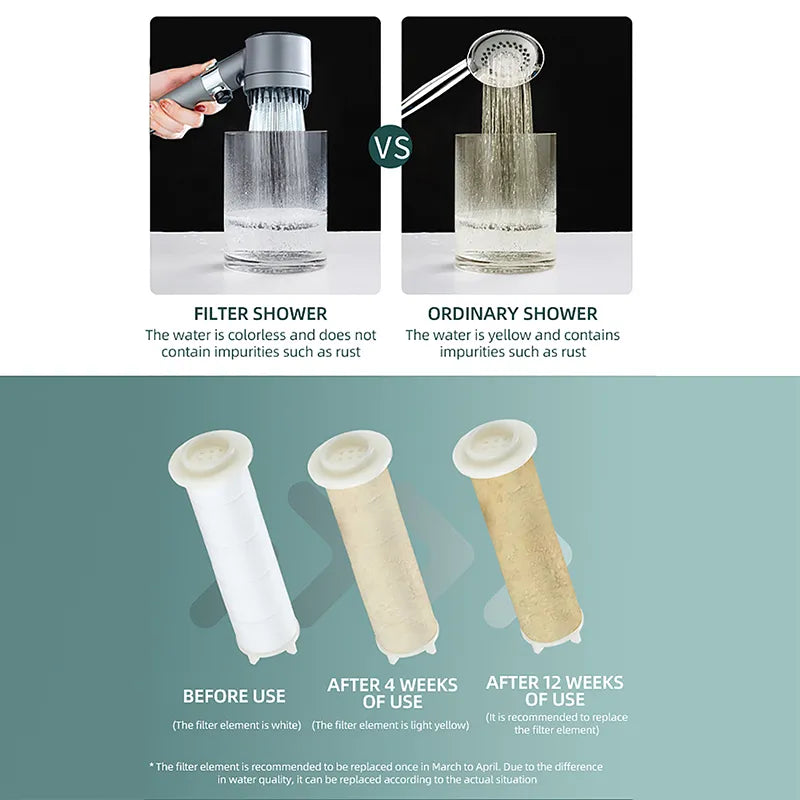 SpaShower + 2 Filtry na Čistění Vody v Ceně